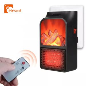 Calefactor Eléctrico Portátil 1000W Compacto con Control de Temperatura