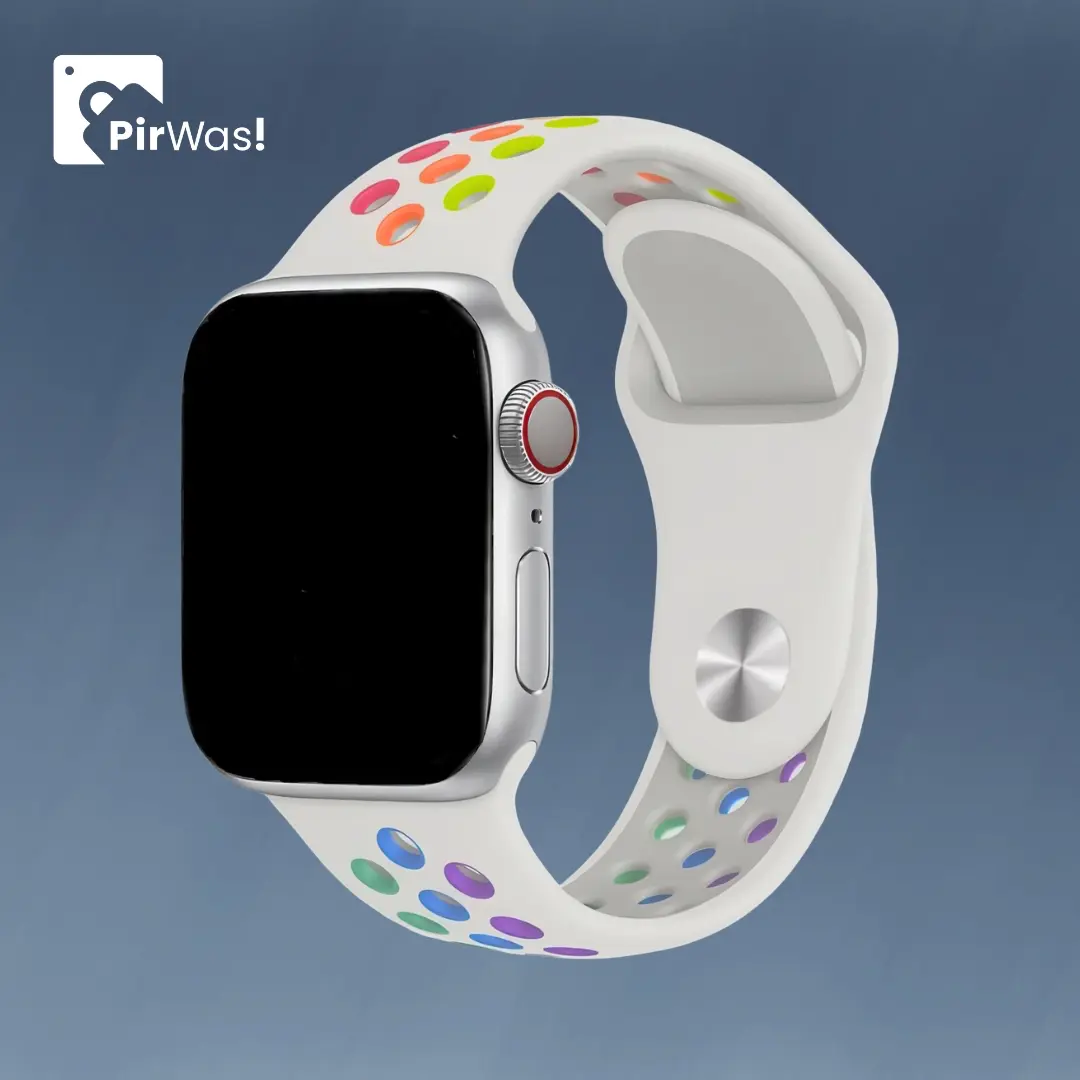 Correa Deportiva Arcoíris de Silicona Para Apple Watch (42/44/45mm/L)